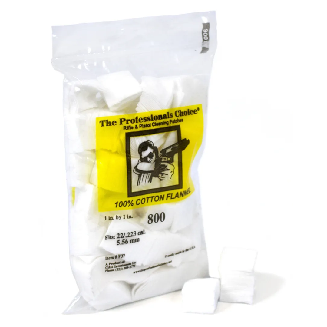 1" x 1" Cleaning Patches (.22 / .223 cal / 5.56mm)