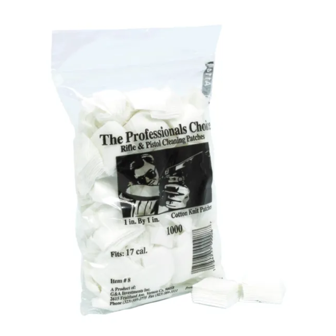 1" x 1" Cleaning Patches (.17 / .177 cal)