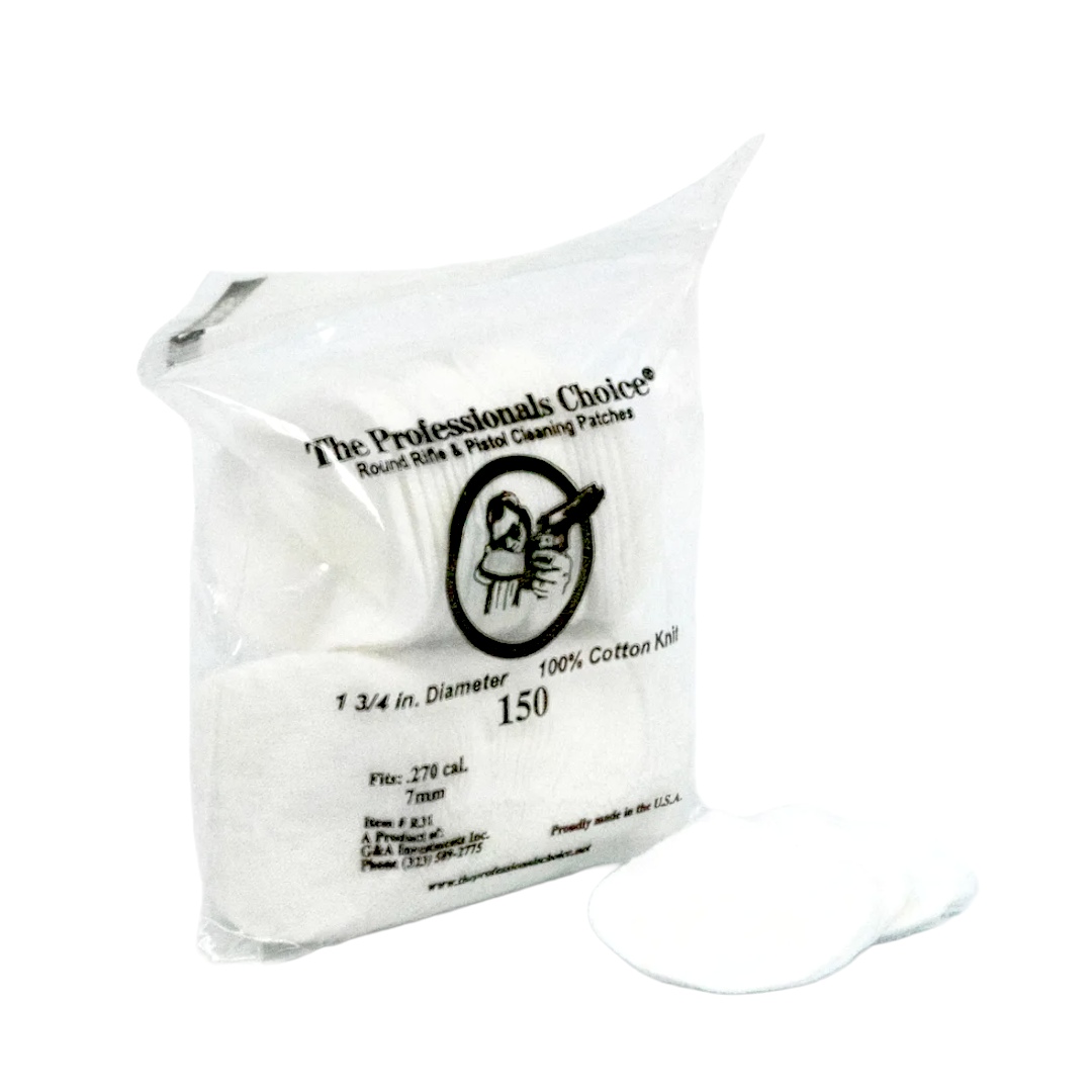 1.75" x 1.75" Cleaning Patches (.270cal/7mm)