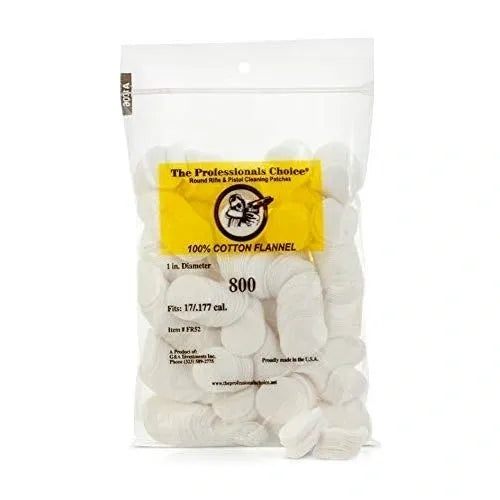 1" x 1" Cleaning Patches (.17 / .177 cal)