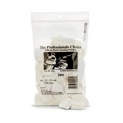 1" x 1" Cleaning Patches (.22 / .223 cal / 5.56mm)
