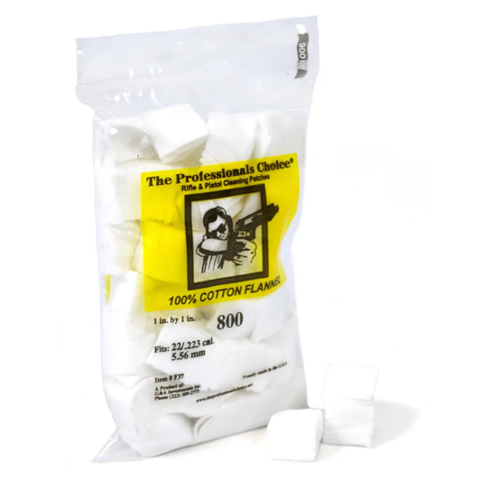 1" x 1" Cleaning Patches (.22 / .223 cal / 5.56mm)