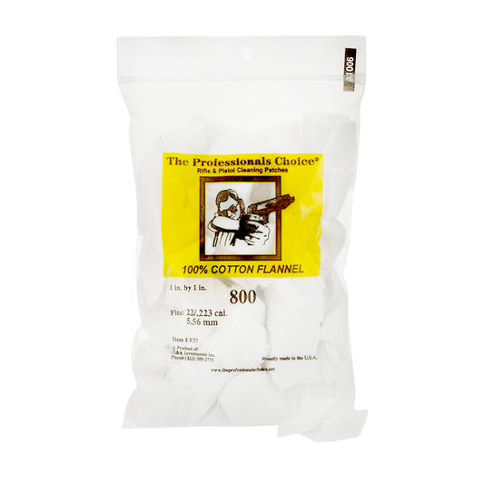 1" x 1" Cleaning Patches (22 / .22 cal , 5.556mm)