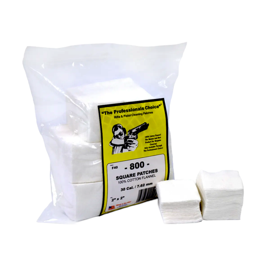 2" x 2" Cleaning Patches (.30 cal / 7.62mm)