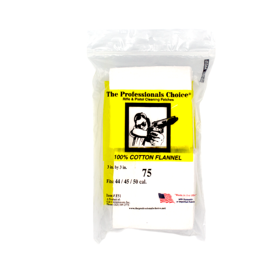 3" x 3" Cleaning Patches (.44 / .45 / .50 cal)