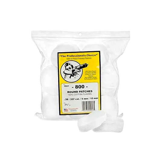 2.75" x 2.75" Cleaning Patches (.38/.357/9mm/10mm)