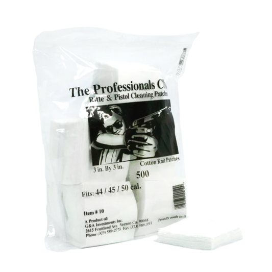 3" x 3" Cleaning Patches (.44 / .45 / .50 cal)