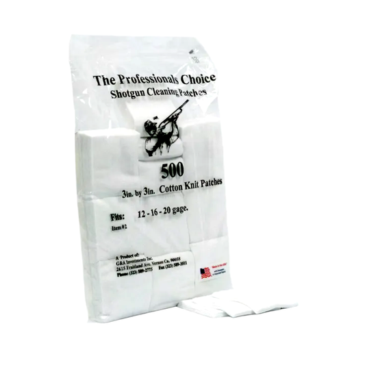 3" x 3" Cleaning Patches (12 / 16 / 20 gauge)