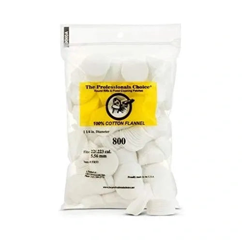 1.25" x 1.25" Cleaning Patches (.22/.223 Cal./5.56mm)