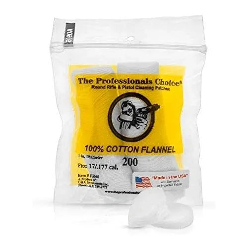 1" x 1" Cleaning Patches (.17cal / .177cal)