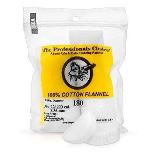 1.25" x 1.25" Cleaning Patches (.22cal /.223cal / 5.56mm)
