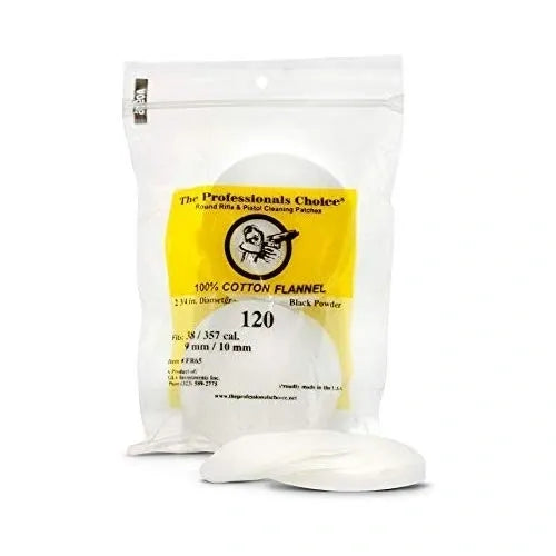 2.75" x 2.75" Cleaning Patches (.38cal /.357cal/9mm/10mm)