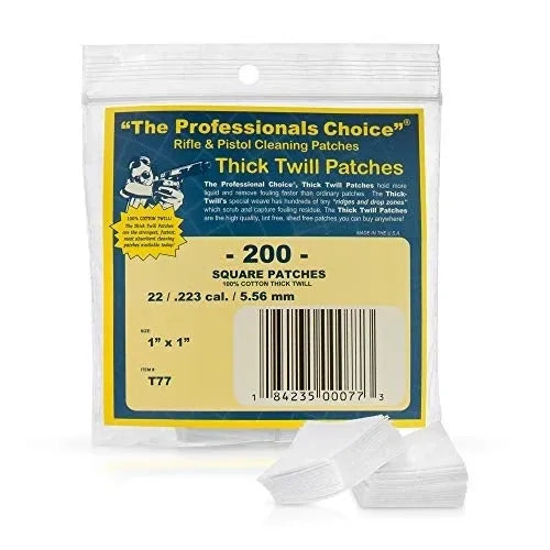 1" x 1" Square Patches 22 /.223 cal. / 5.56mm
