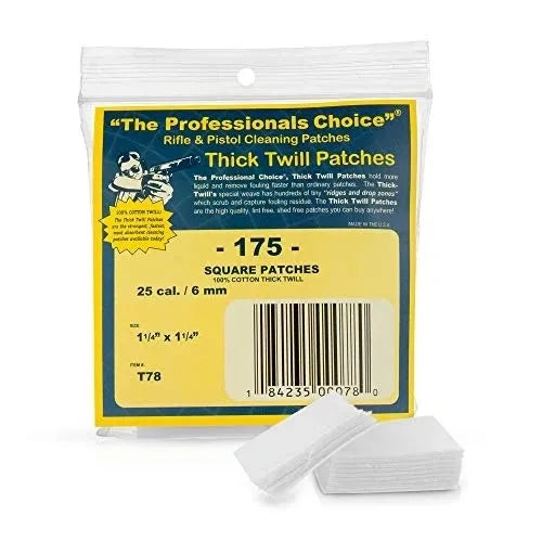 1.25" x 1.25" Square Patches 25 cal. / 6mm