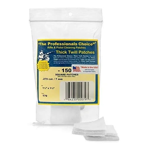 1.5" x 1.5" Square Patches .270 cal. / 7mm