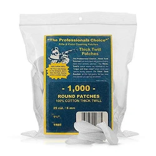 1.5" x 1.5" Round Patches 25 cal. / 6mm